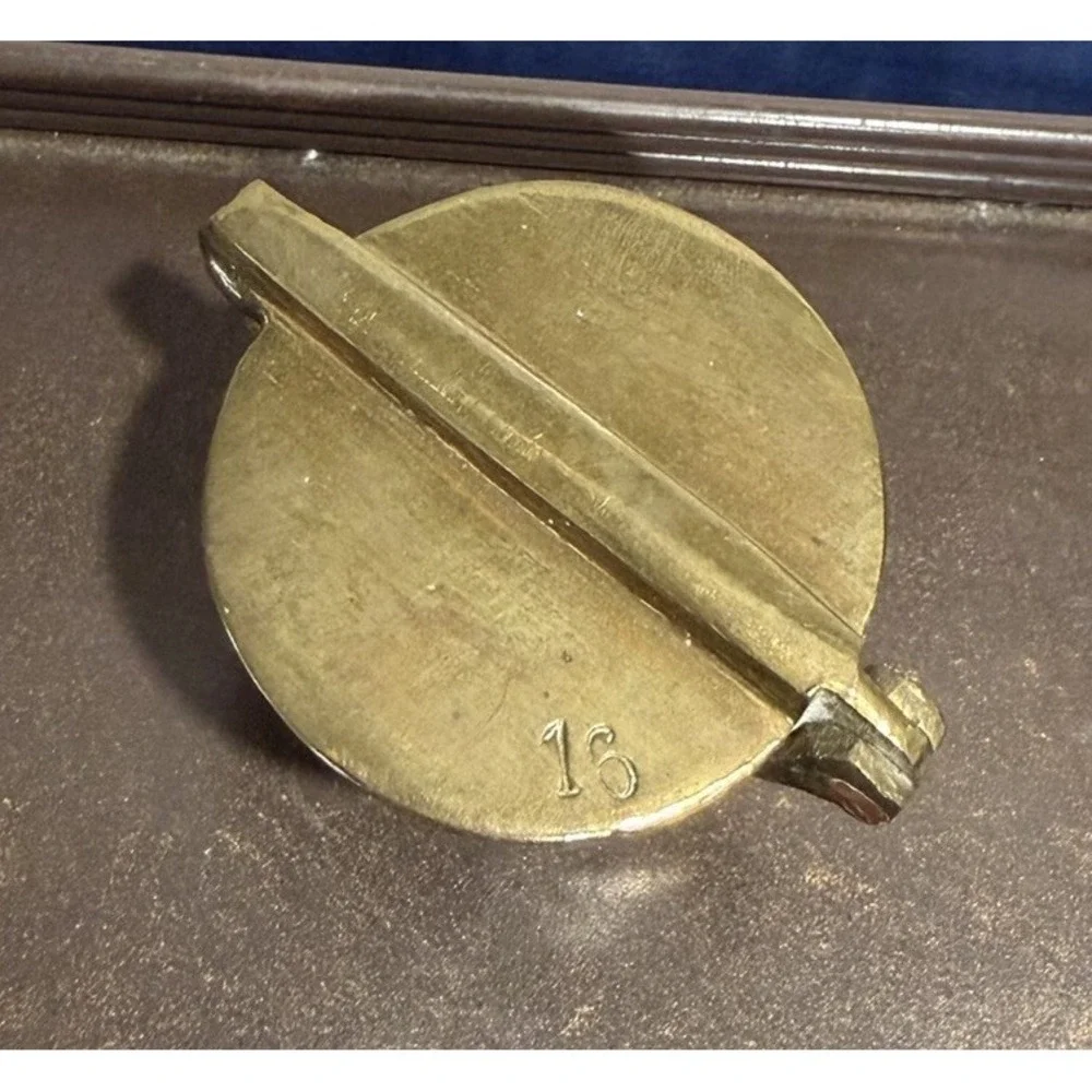 Antique Brass Apothecary Nesting Cup Weights Set - Complete 16oz 6-Pieces